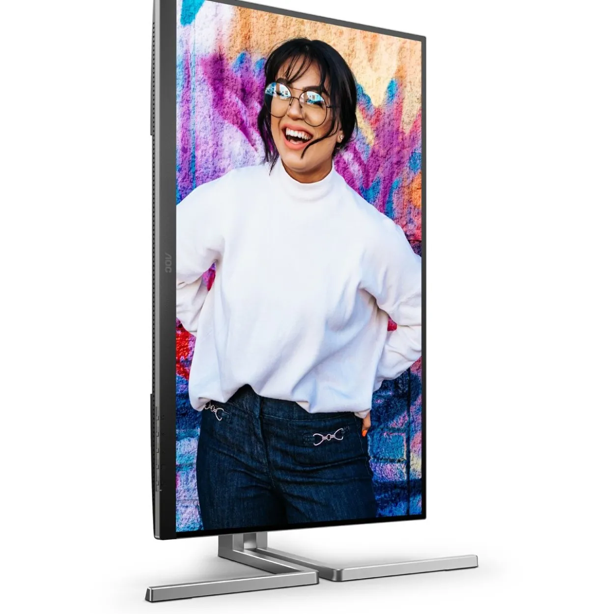 27" (68,58cm) AOC Q27U3CV schwarz/silber 2560x1440 1x DisplayPort 1.2 / 1x DisplayPort-Out 1.2 / 1xHDMI 1.4