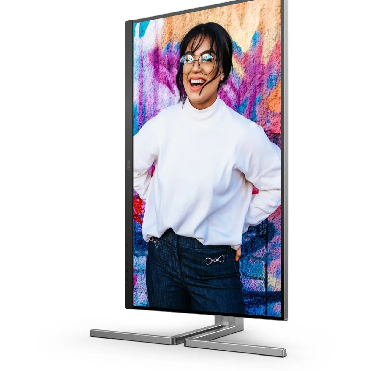 27" (68,58cm) AOC Q27U3CV schwarz/silber 2560x1440 1x DisplayPort 1.2 / 1x DisplayPort-Out 1.2 / 1xHDMI 1.4