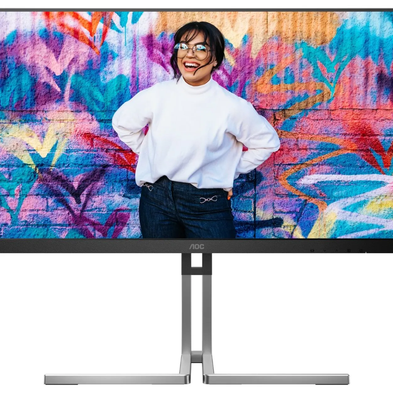 27" (68,58cm) AOC Q27U3CV schwarz/silber 2560x1440 1x DisplayPort 1.2 / 1x DisplayPort-Out 1.2 / 1xHDMI 1.4