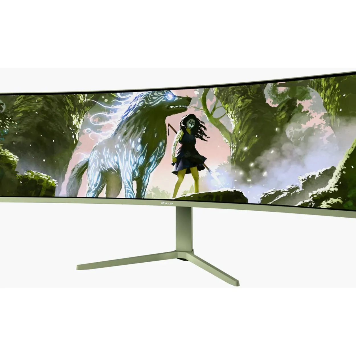 49" (124,46cm) Arozzi Nova 49TUW165 grün 5120x1440 1x USB-C mit Displayport / 2xDisplayport 1.4 / 2x HDMI 2.1