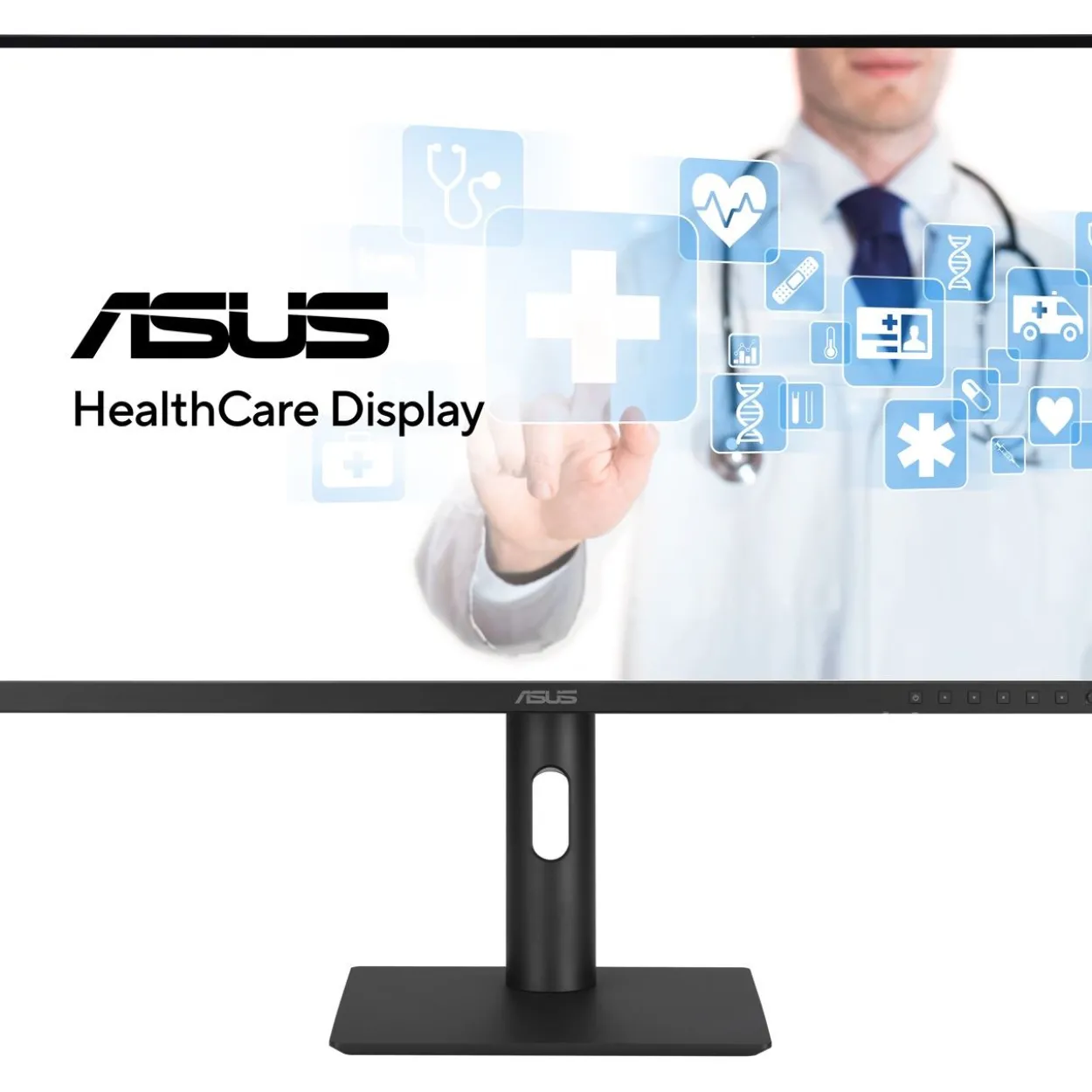 27" (68,58cm) Asus Healthcare Edition HA2741A schwarz 2560x1440 1xDisplayPort 1.4 / 1xUSB-C 3.0 mit DisplayPort 1.4 / 2xDisplayport 1.4
