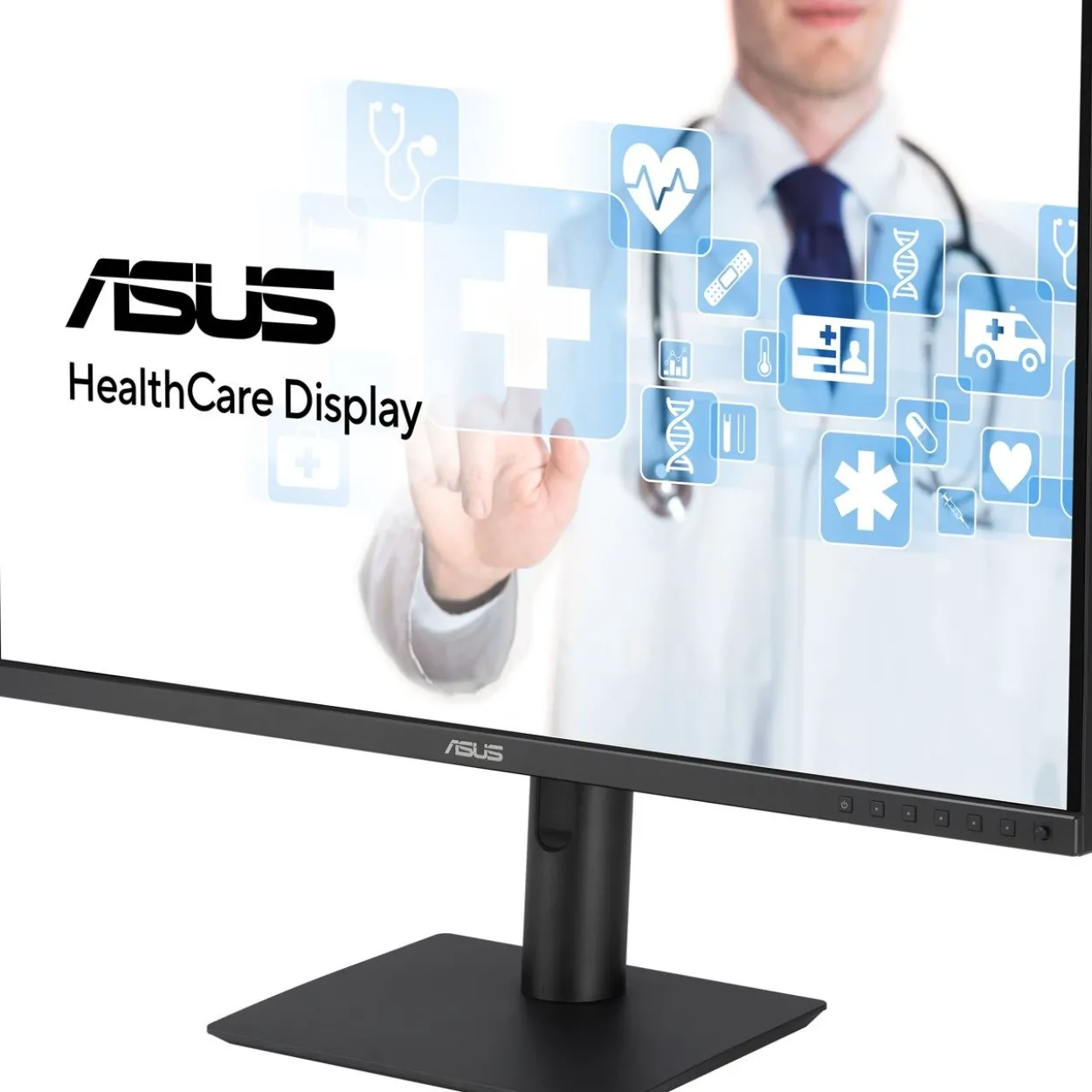 27" (68,58cm) Asus Healthcare Edition HA2741A schwarz 2560x1440 1xDisplayPort 1.4 / 1xUSB-C 3.0 mit DisplayPort 1.4 / 2xDisplayport 1.4