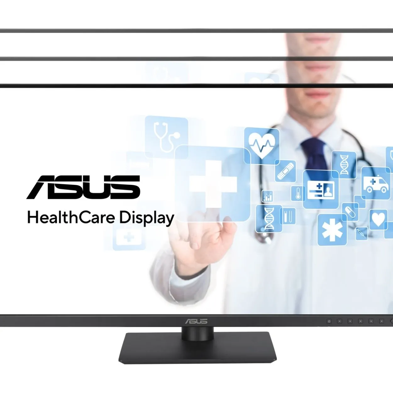 27" (68,58cm) Asus Healthcare Edition HA2741A schwarz 2560x1440 1xDisplayPort 1.4 / 1xUSB-C 3.0 mit DisplayPort 1.4 / 2xDisplayport 1.4