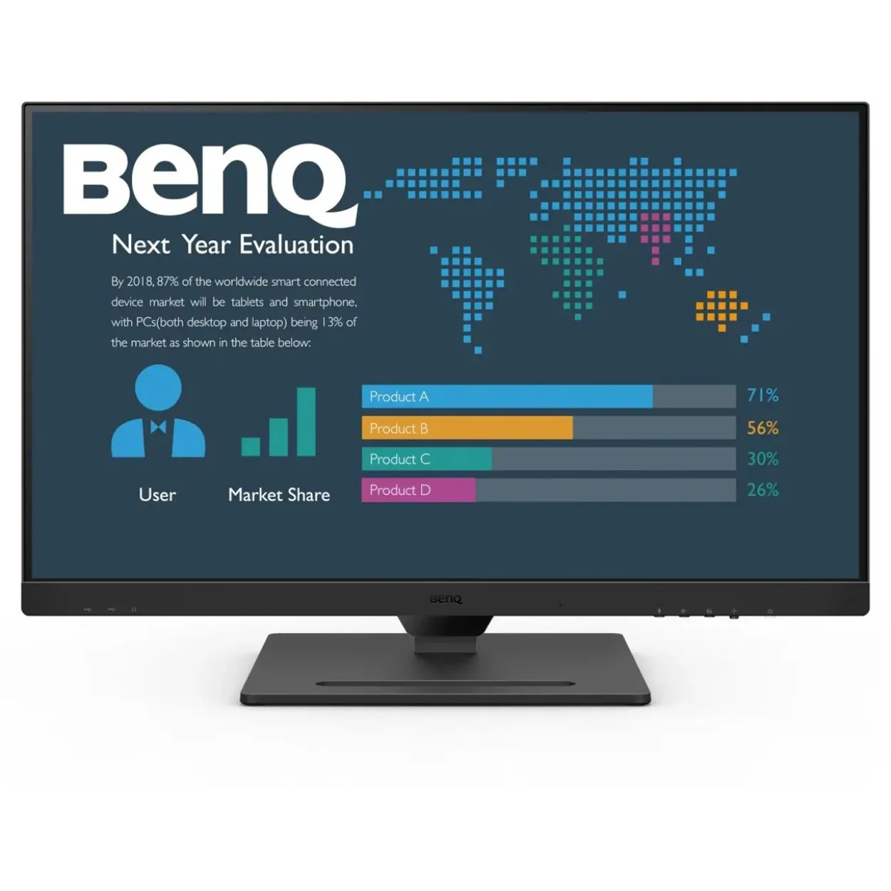 27" (68,58cm) BenQ BL2790QT schwarz 2560x1440 1xUSB-Typ-C / 1x DisplayPort 1.2 / 1xHDMI 1.4