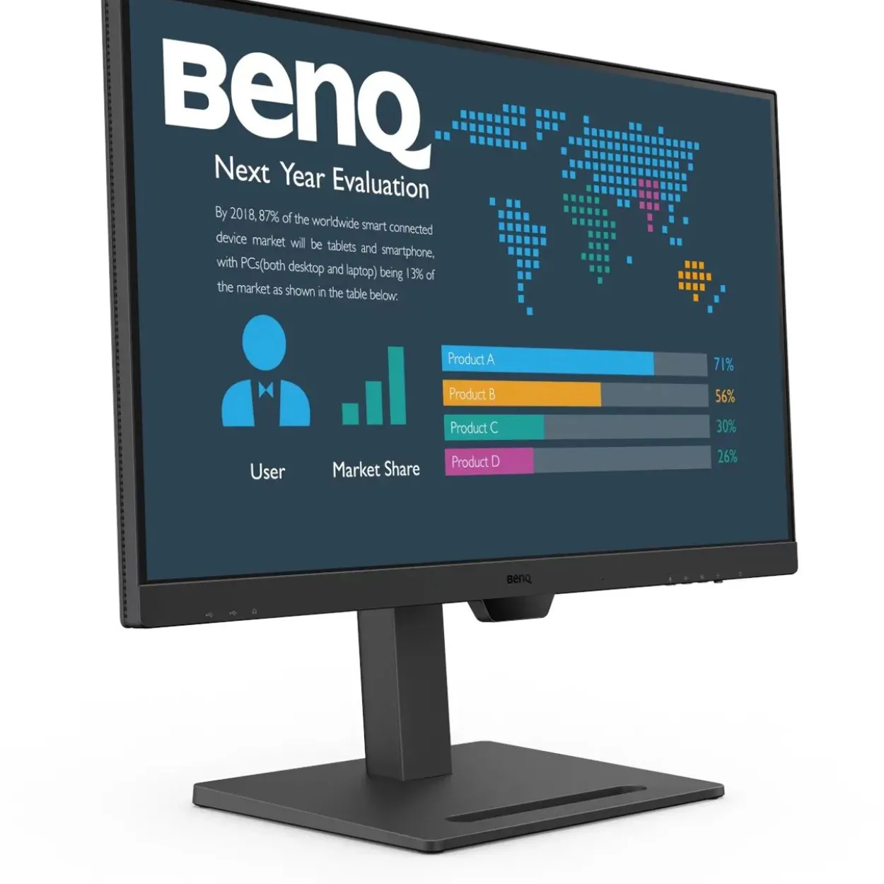 27" (68,58cm) BenQ BL2790QT schwarz 2560x1440 1xUSB-Typ-C / 1x DisplayPort 1.2 / 1xHDMI 1.4