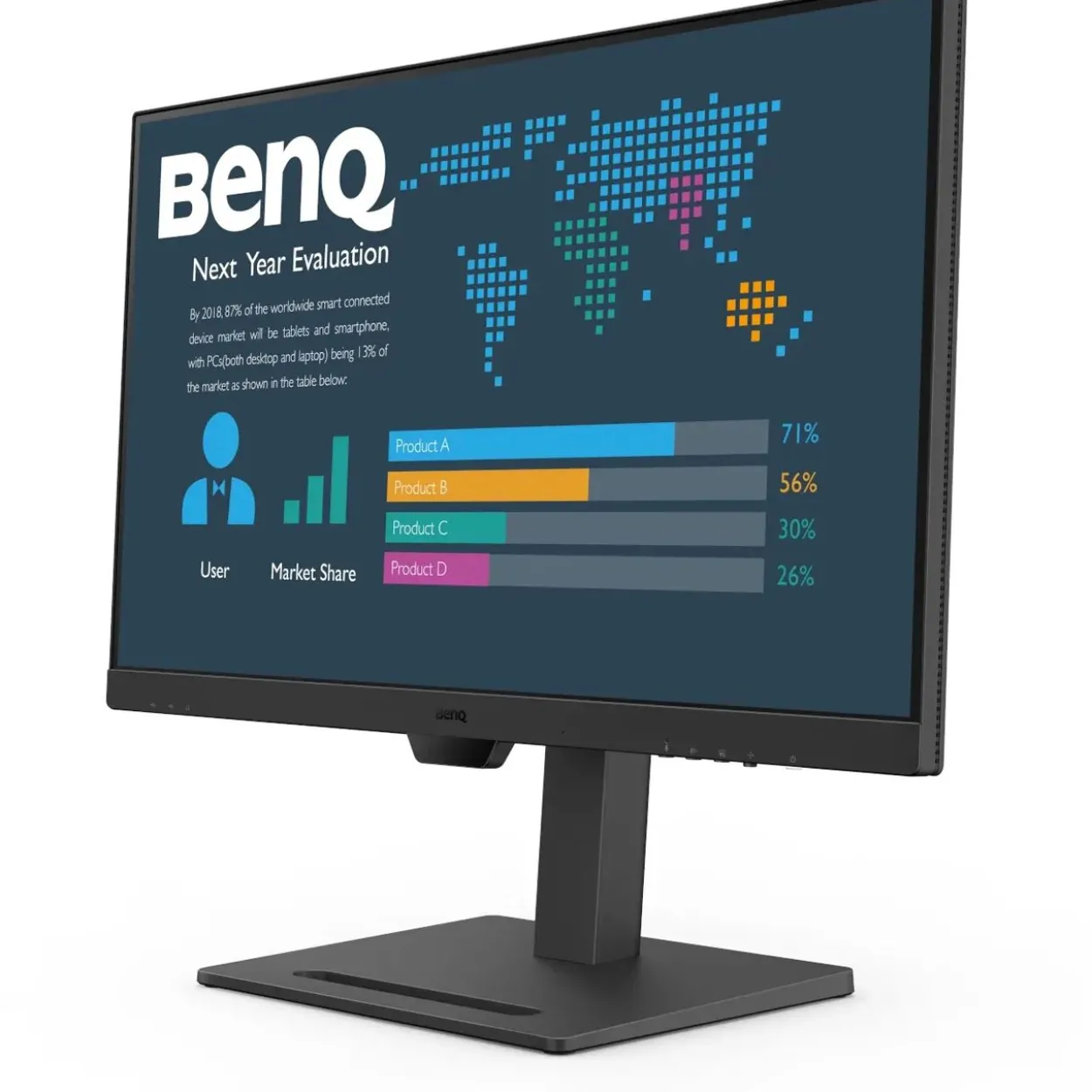 27" (68,58cm) BenQ BL2790QT schwarz 2560x1440 1xUSB-Typ-C / 1x DisplayPort 1.2 / 1xHDMI 1.4