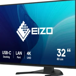 31.5" (80,01cm) EIZO FlexScan EV3240X schwarz 3840x2160 1x DisplayPort 1.2 / 2xHDMI 2.0