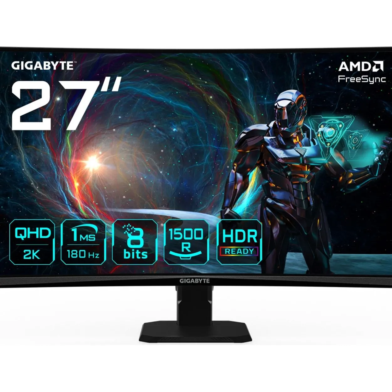 27" (68,58cm) Gigabyte Gaming GS27QCA schwarz 2560x1440 1xDisplayPort 1.4 / 2xHDMI 2.0