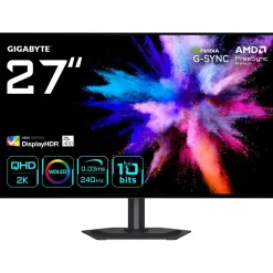 27" (68,58cm) Gigabyte GO27Q24G schwarz 2560x1440 1xDisplayPort 1.4 / 1x USB-C mit Displayport / 2x HDMI 2.1