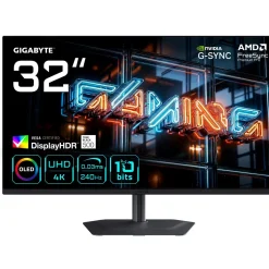 31.5" (80,01cm) Gigabyte MO32U24 schwarz 3840x2160 1xDisplayPort 1.4 / 1x USB-C mit Displayport / 2x HDMI 2.1