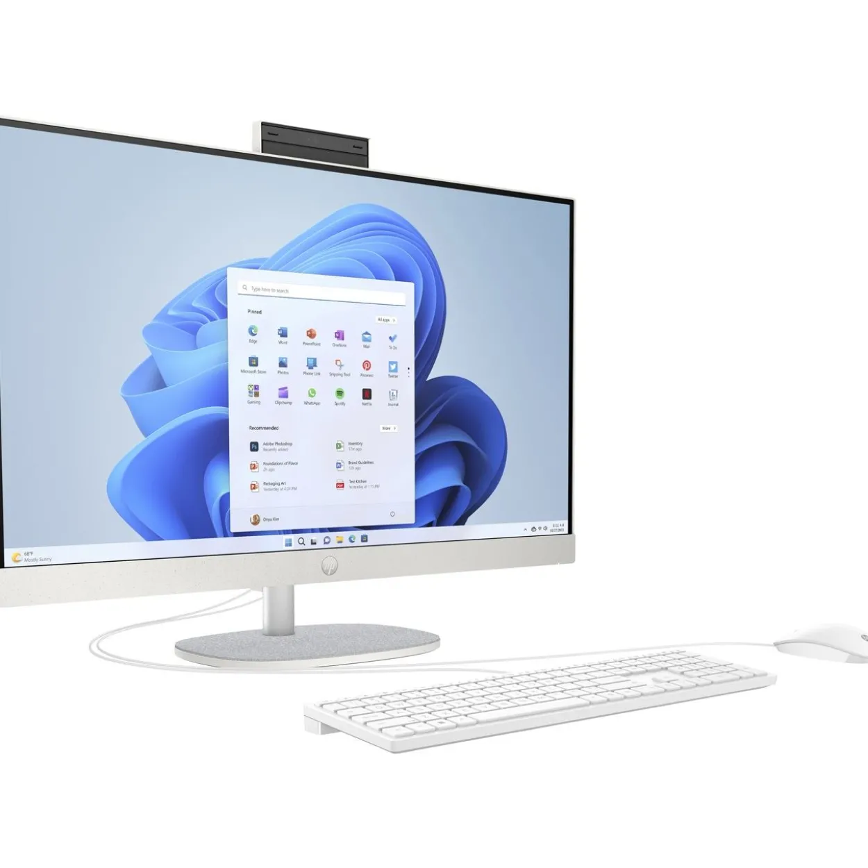 27" (68,58cm) HP 27-cr0007ng All-in-One PC, 16 GB RAM, 512 GB SSD, AMD Ryzen 5 7520U