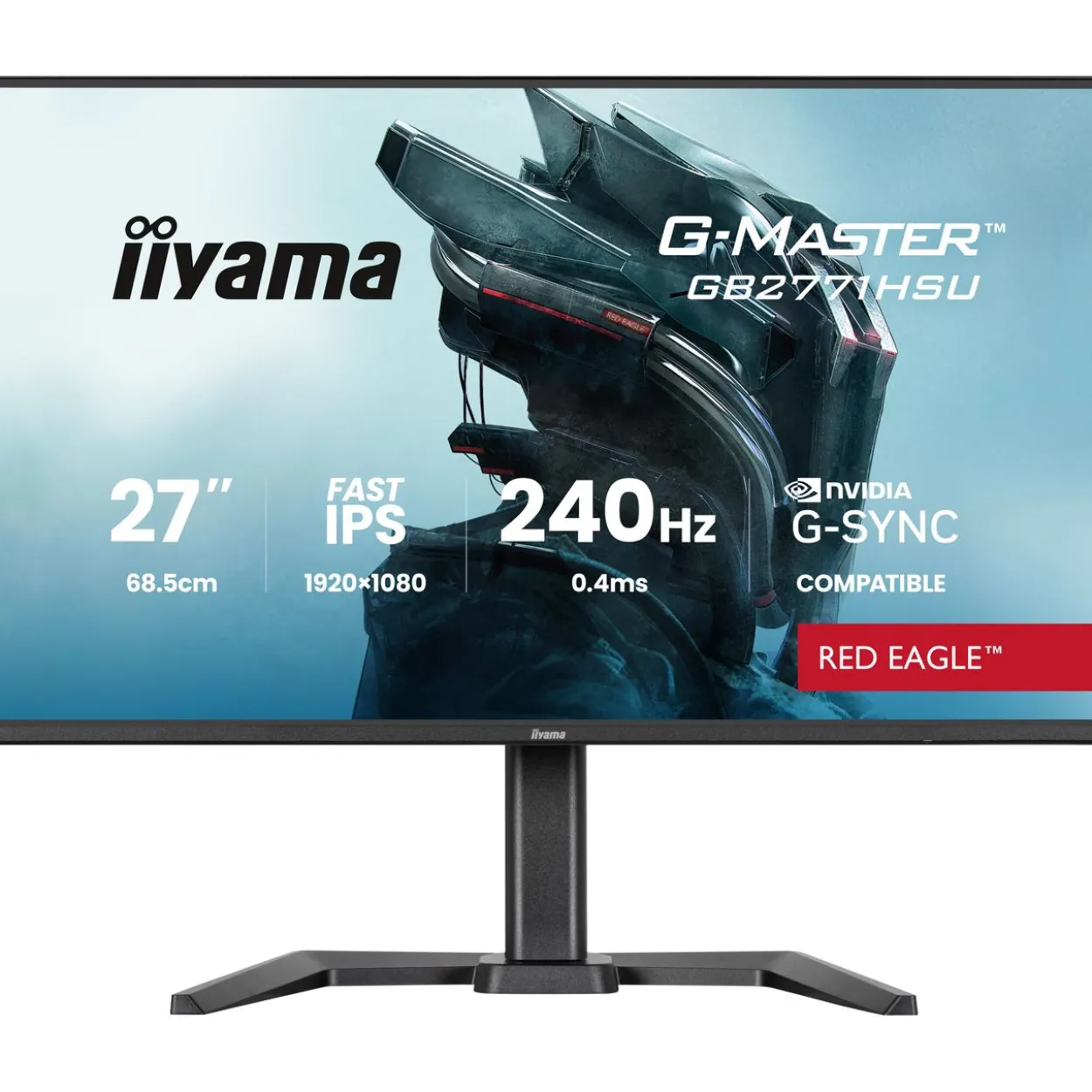 27" (68,58cm) iiyama G-MASTER GB2771HSU-B1 Red Eagle schwarz 1920x1080 1x DisplayPort 1.2 / 2xHDMI 2.0