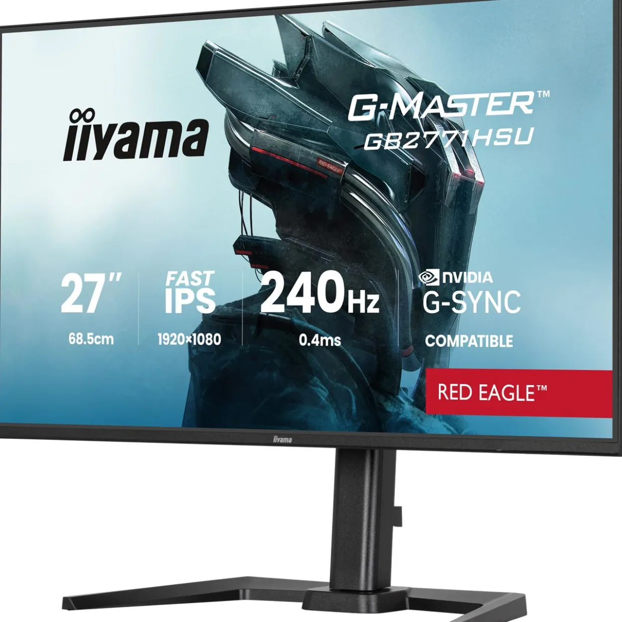 27" (68,58cm) iiyama G-MASTER GB2771HSU-B1 Red Eagle schwarz 1920x1080 1x DisplayPort 1.2 / 2xHDMI 2.0