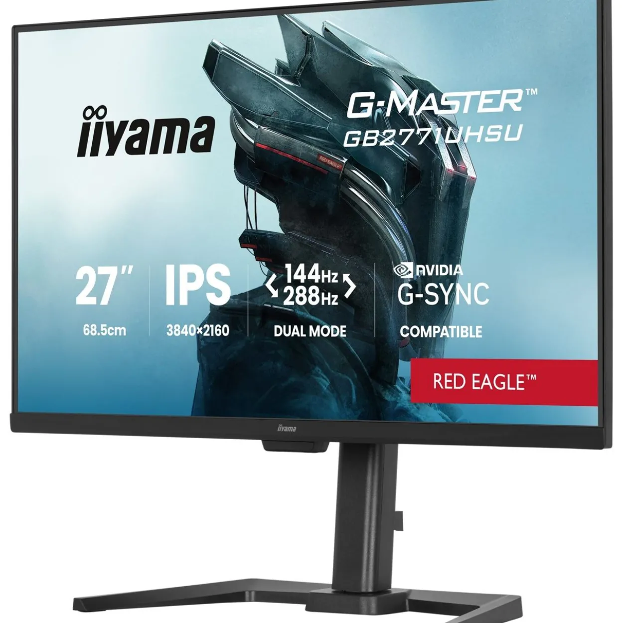 27" (68,58cm) iiyama G-MASTER GB2771UHSU-B1 schwarz 3840x2160 1xDisplayPort 1.4 / 2x HDMI 2.1