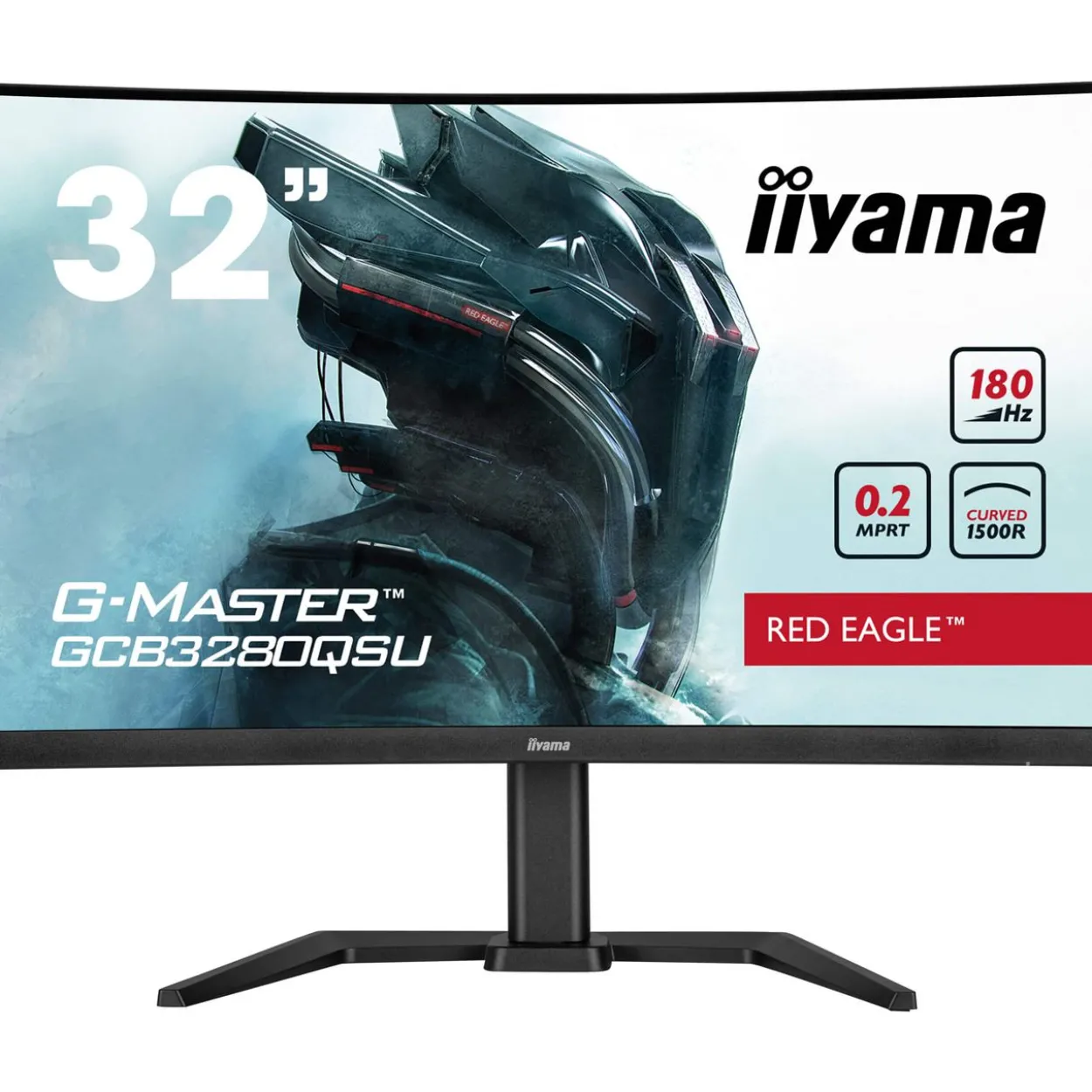32" (81,28cm) iiyama G-MASTER GCB3280QSU-B2 Red Eagle schwarz 2560x1440 1x DisplayPort 1.2 / 2xHDMI 2.0
