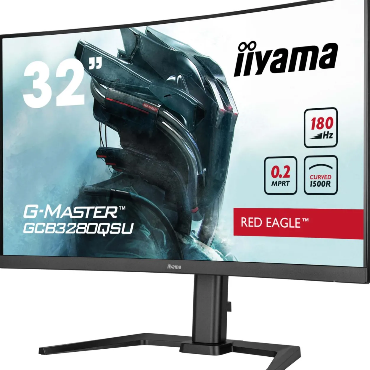 32" (81,28cm) iiyama G-MASTER GCB3280QSU-B2 Red Eagle schwarz 2560x1440 1x DisplayPort 1.2 / 2xHDMI 2.0