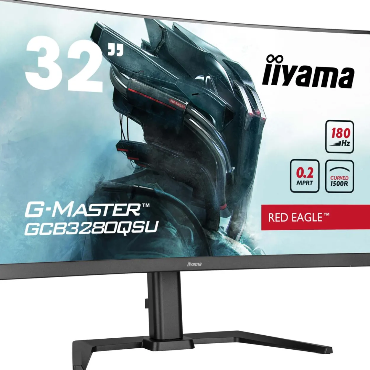 32" (81,28cm) iiyama G-MASTER GCB3280QSU-B2 Red Eagle schwarz 2560x1440 1x DisplayPort 1.2 / 2xHDMI 2.0