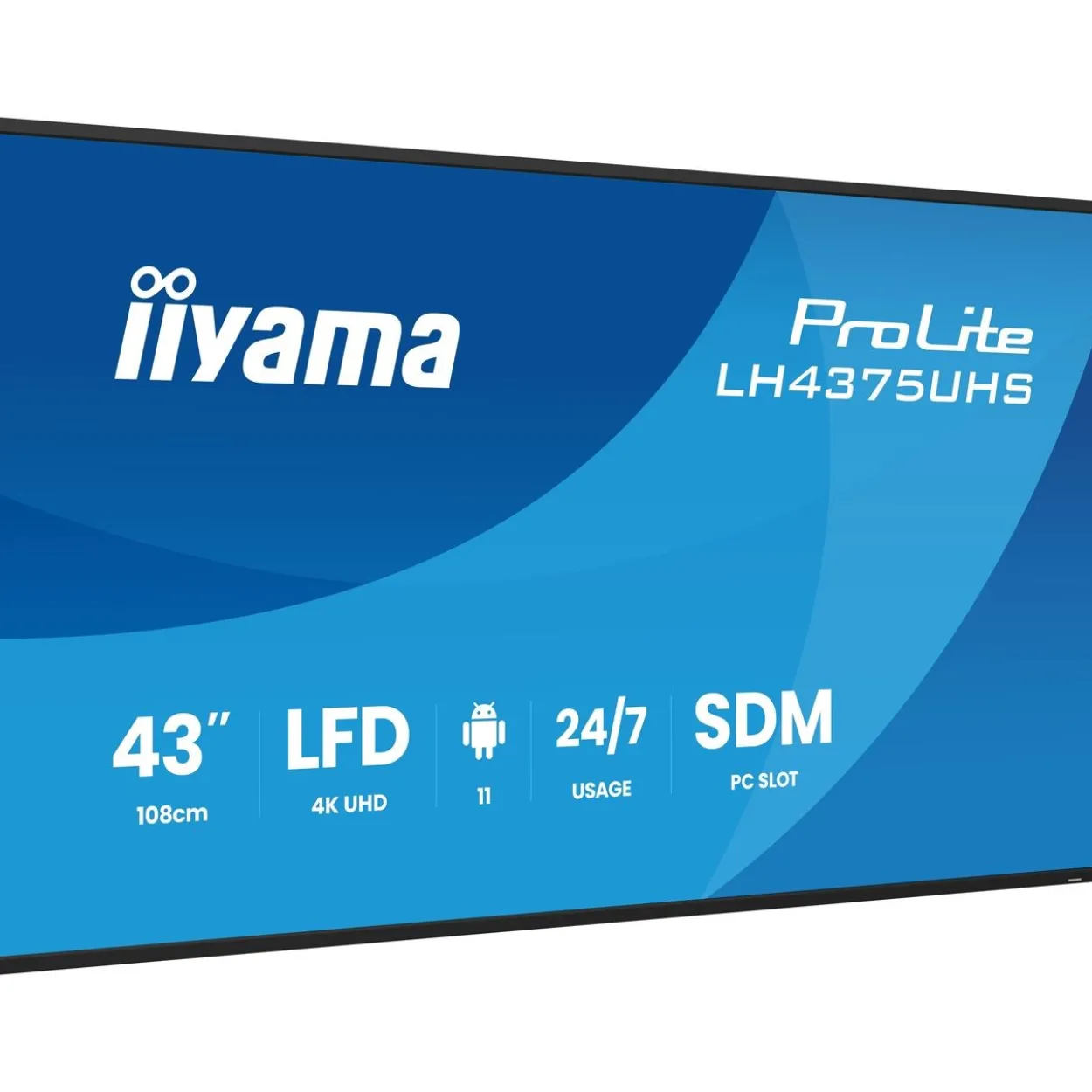 42.5" (107,95cm) iiyama ProLite LH4375UHS-B2AG schwarz 3840x2160 1x DisplayPort 1.2 / 3xHDMI 2.0