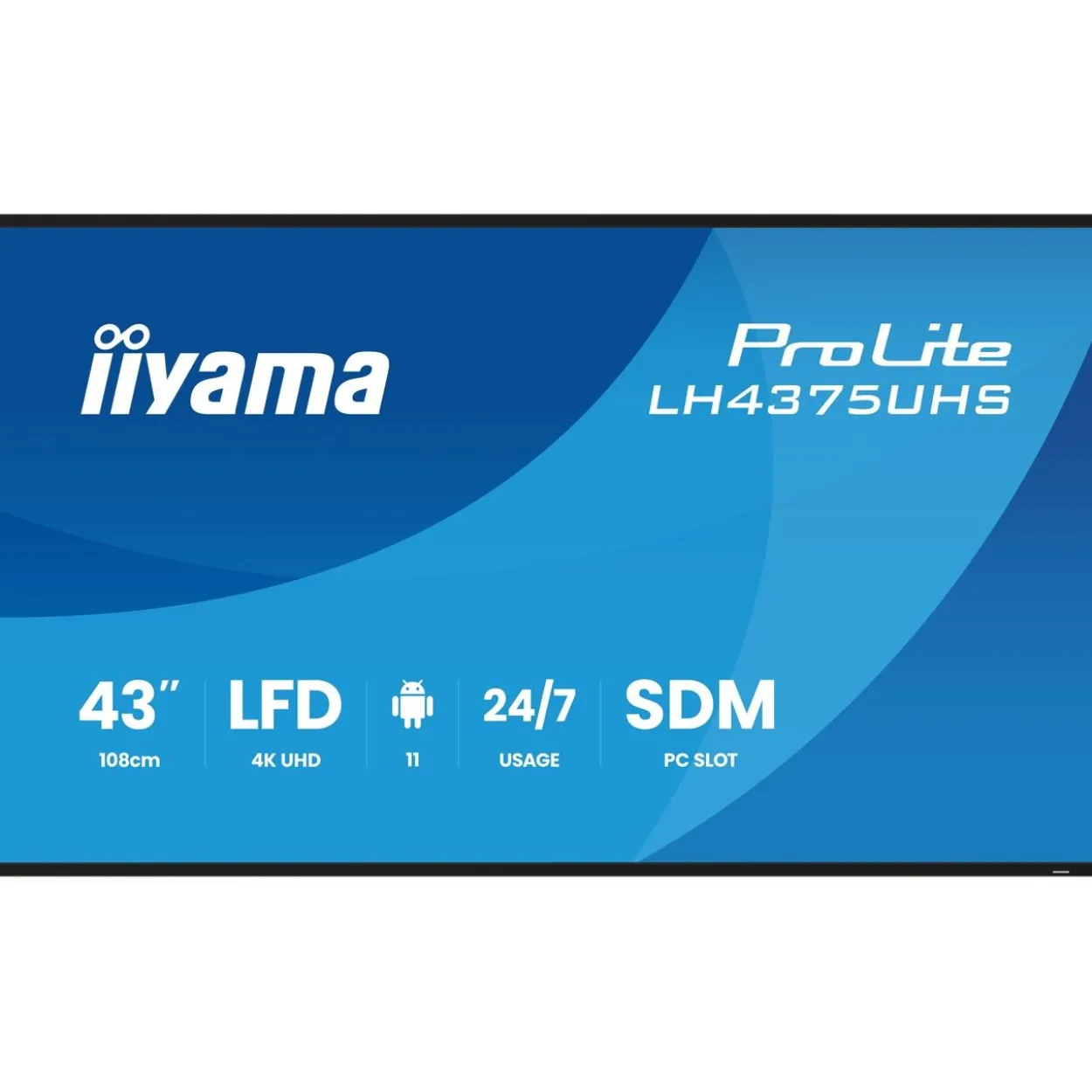 42.5" (107,95cm) iiyama ProLite LH4375UHS-B2AG schwarz 3840x2160 1x DisplayPort 1.2 / 3xHDMI 2.0