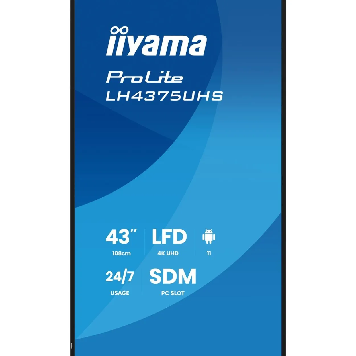 42.5" (107,95cm) iiyama ProLite LH4375UHS-B2AG schwarz 3840x2160 1x DisplayPort 1.2 / 3xHDMI 2.0