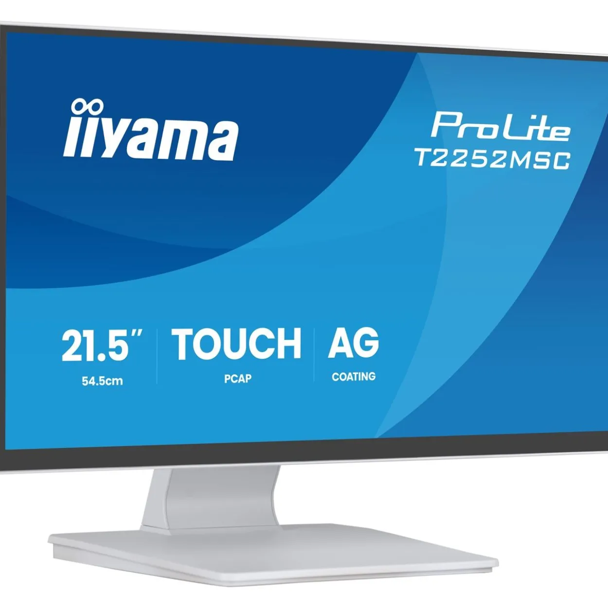 21,5" (54,61cm) iiyama ProLite T2252MSC-W2AG weiss 1920x1080 1xDisplayPort / 1xHDMI