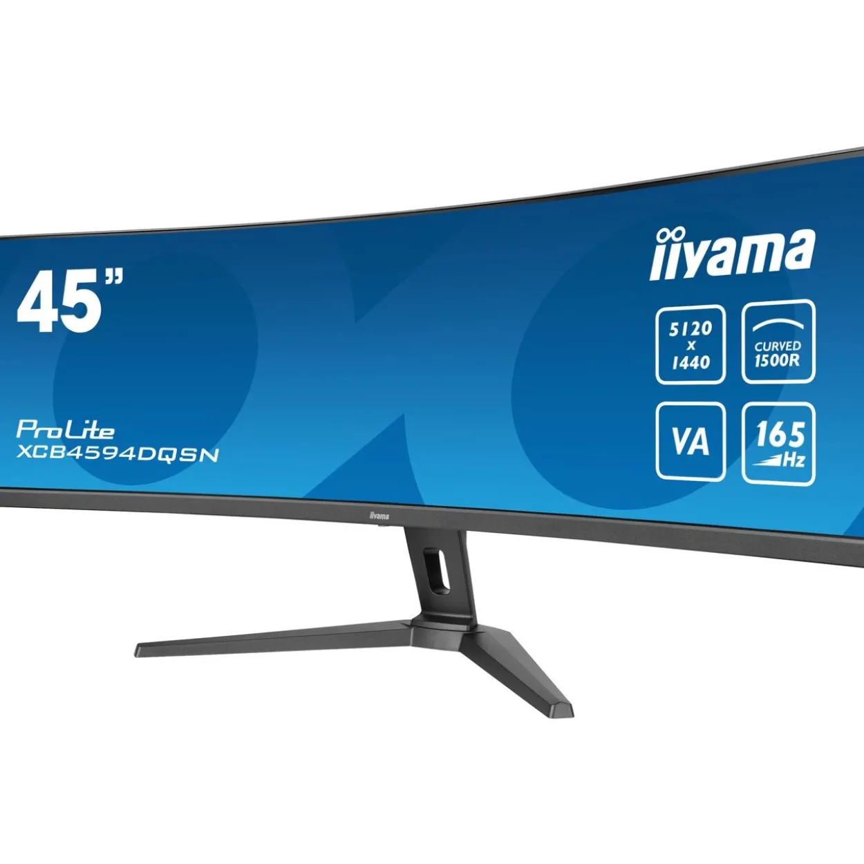 44.5" (113,03cm) iiyama ProLite XCB4594DQSN-B1 schwarz 5120x1440 1xDisplayPort 1.4 / 1xUSB-C 3.0 mit DisplayPort 1.4 / 2x HDMI 2.1