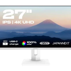 27" (68,58cm) JAPANNEXT JN-IPS270UHD60F-C65W-HSP-W weiss 3840x2160 1x DisplayPort 1.2 / 1x HDMI 2.0