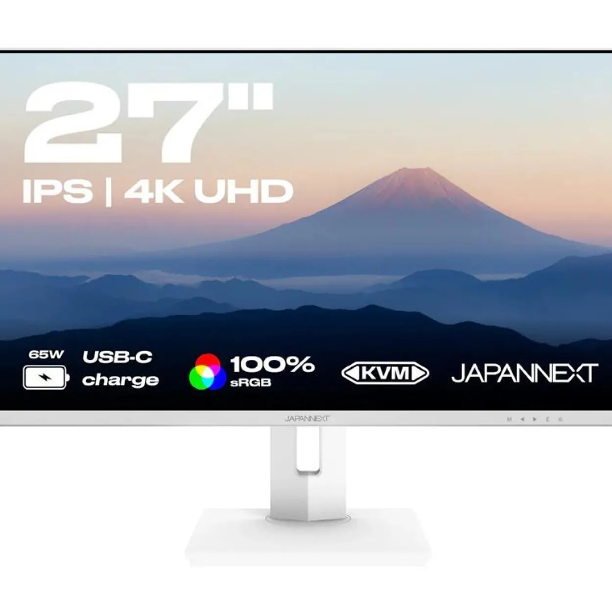 27" (68,58cm) JAPANNEXT JN-IPS270UHD60F-C65W-HSP-W weiss 3840x2160 1x DisplayPort 1.2 / 1x HDMI 2.0