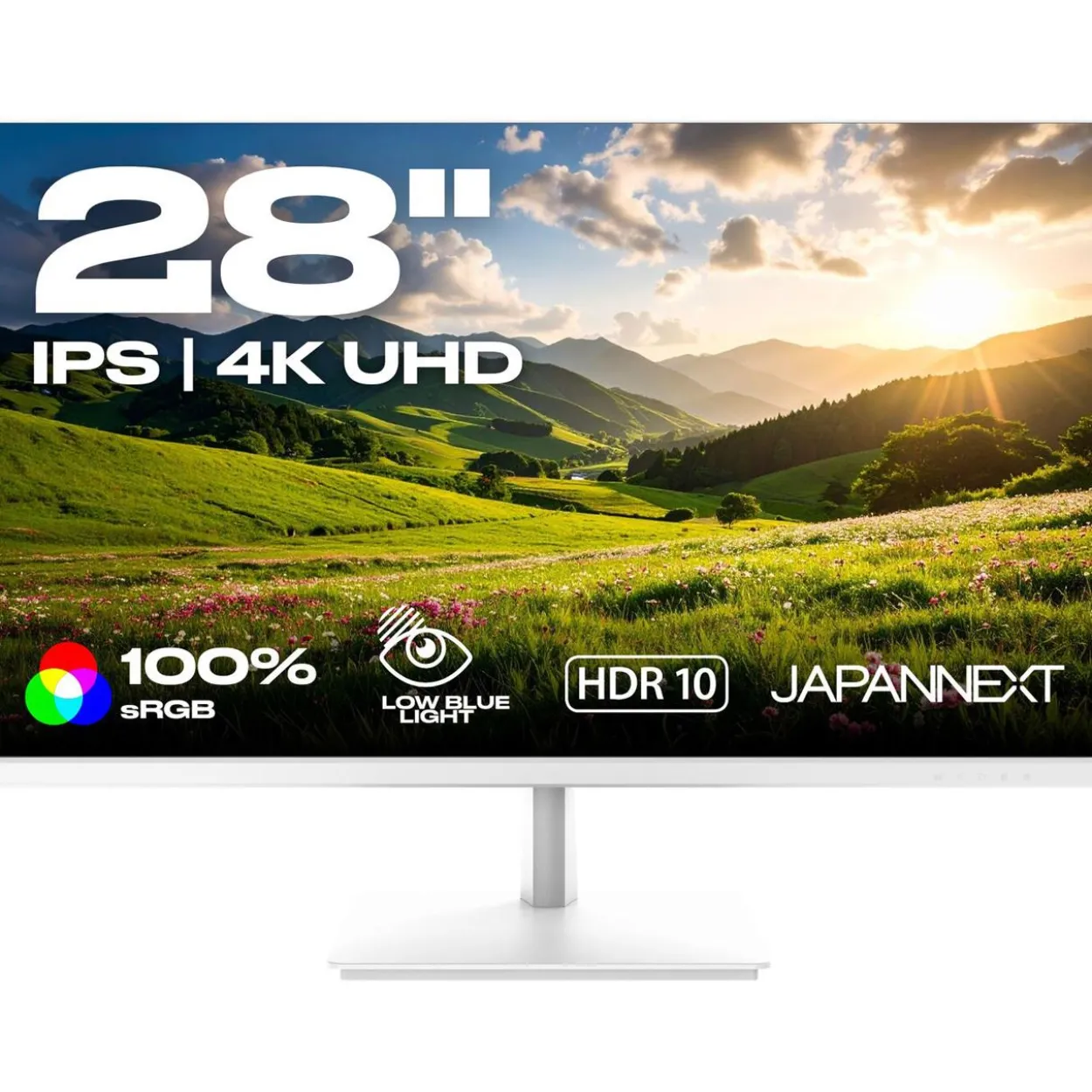 28" (71,12cm) JAPANNEXT JN-IPS280UHD60F-P-W weiss 3840x2160 1x DisplayPort 1.2 / 1x HDMI 2.0