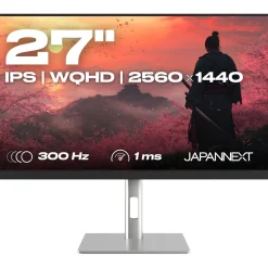 27" (68,58cm) JAPANNEXT JN-I270WQHD300F-HSP schwarz 2560x1440 1xDisplayPort 1.4 / 2xHDMI 2.0