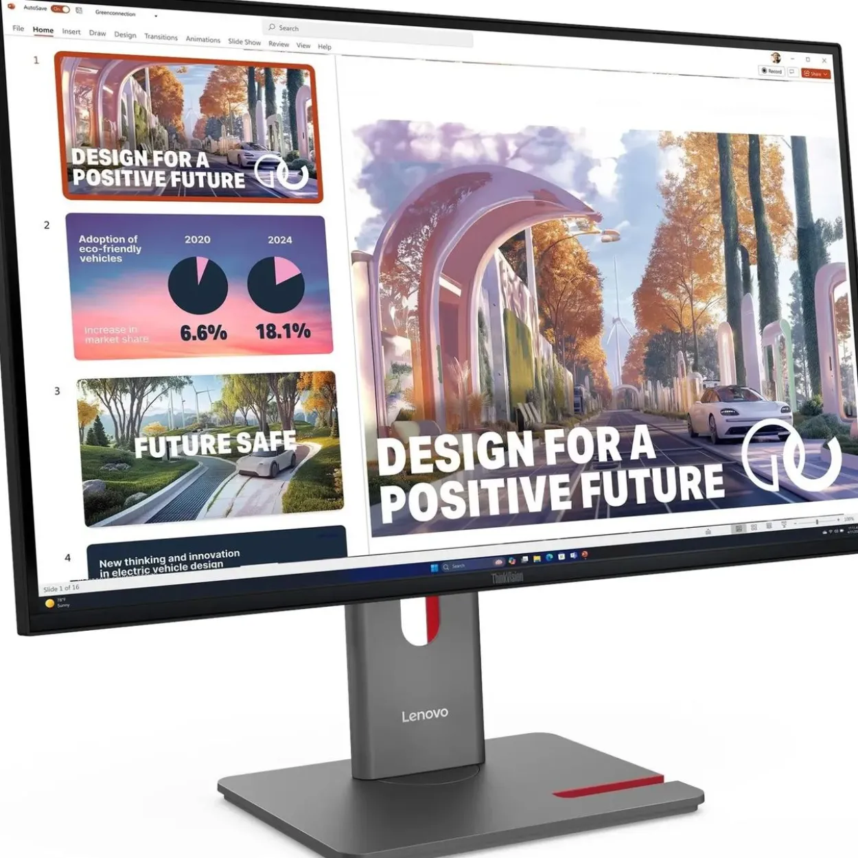 27" (68,58cm) Lenovo ThinkVision P27QD-40 schwarz 2560x1440 1xDisplayPort 1.4 / 1xHDMI 2.1 / 1x USB-C mit Displayport