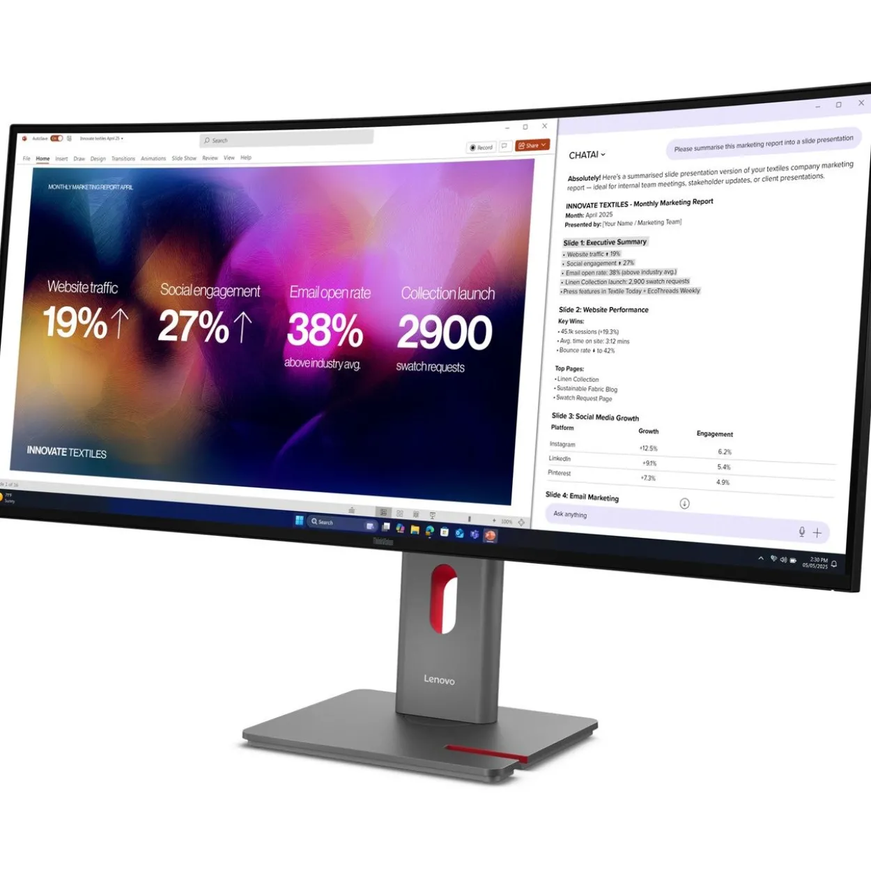 39.7" (100,80cm) Lenovo ThinkVision P40WD-40 schwarz 5120x2160 1xDisplayPort 1.4 / 1xHDMI 2.1 / 1x Thunderbolt 4