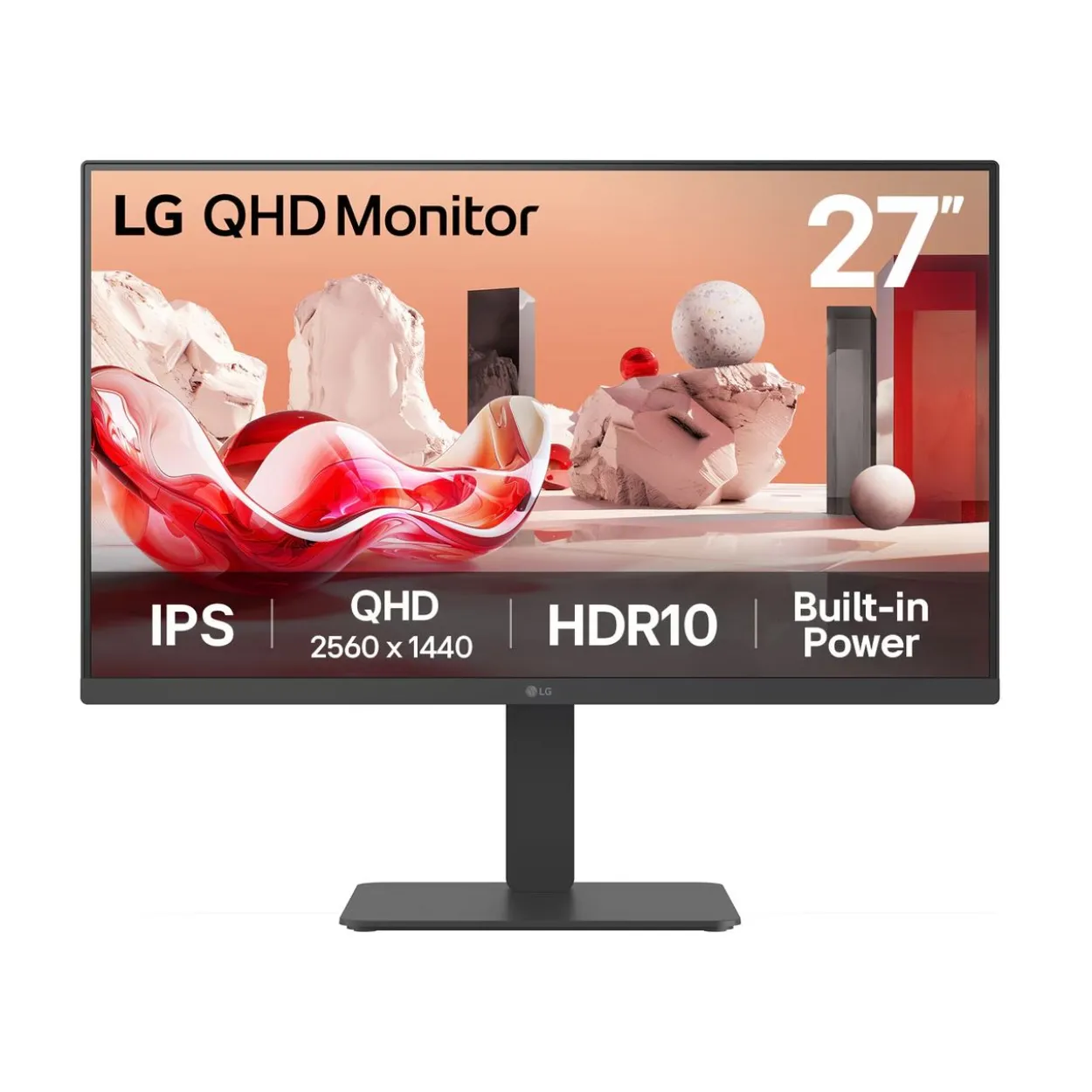 27" (68,58cm) LG Electronics 27BA75QB-B, schwarz 2560x1440 1xDisplayPort 1.4 / 1x HDMI 2.0 / 1xUSB-C 3.0 mit DisplayPort 1.4
