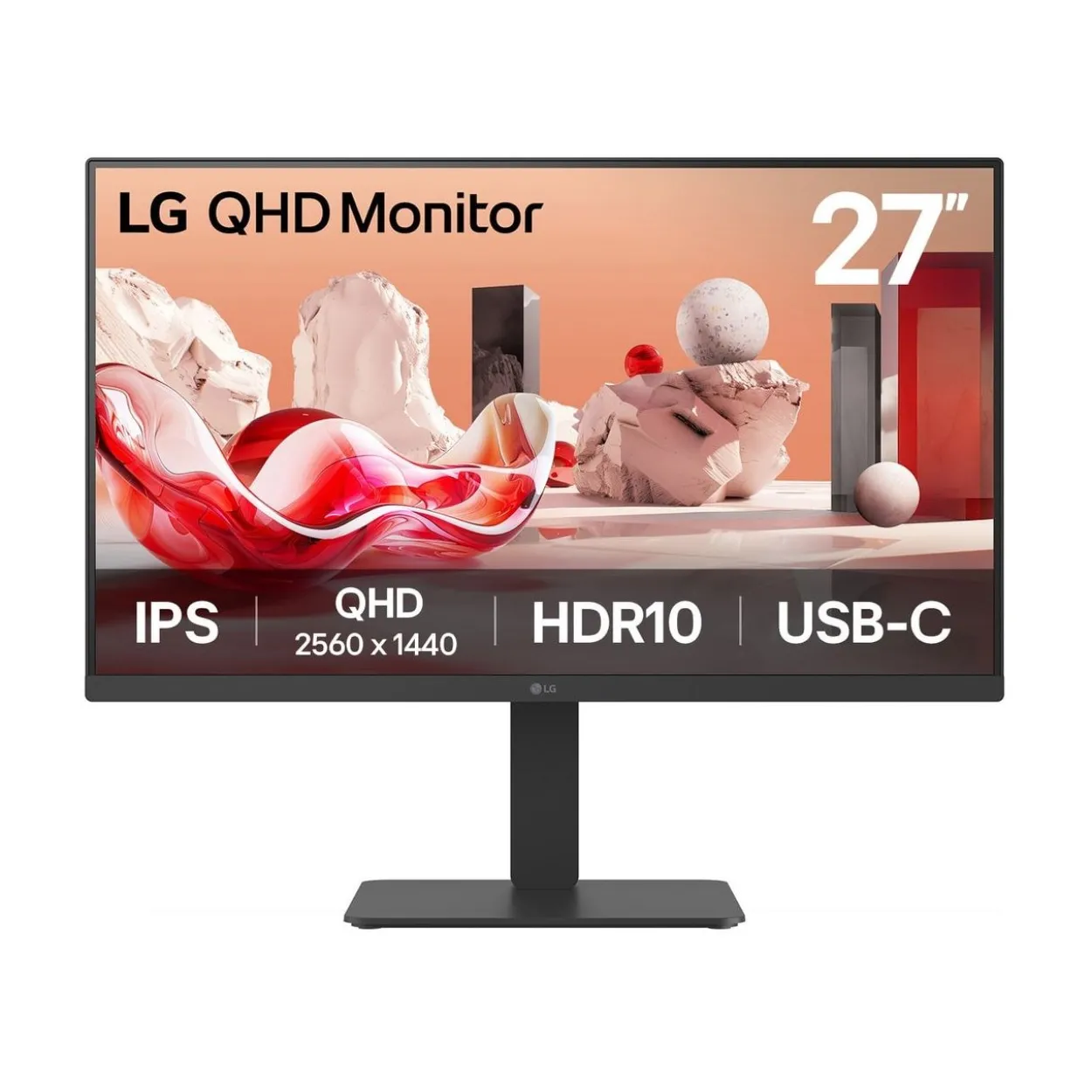 27" (68,58cm) LG Electronics 27BA65QB-B schwarz 2560x1440 1xDisplayPort 1.4 / 1xHDMI 2.0 / 1x USB-C mit Displayport
