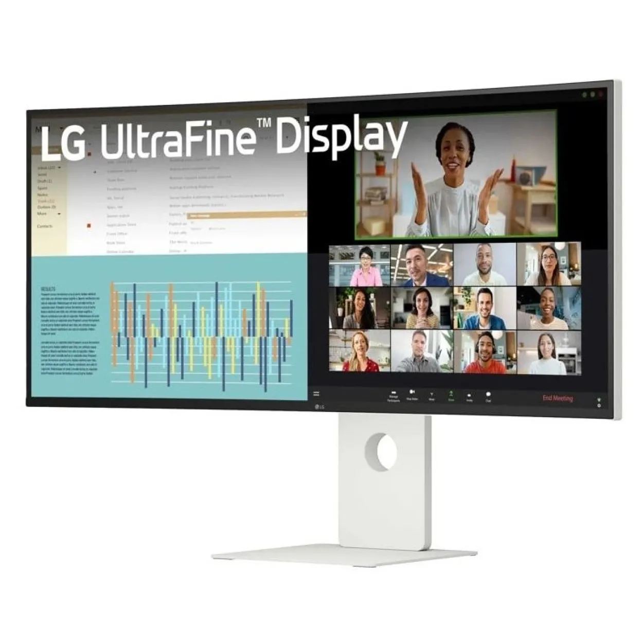 39.7" (100,80cm) LG Electronics Ultrafine 40U990A-W weiss 5120x2160 1x DisplayPort 2.1 / 1x Thunderbolt / 1x USB-C mit Displayport / 2x HDMI 2.1