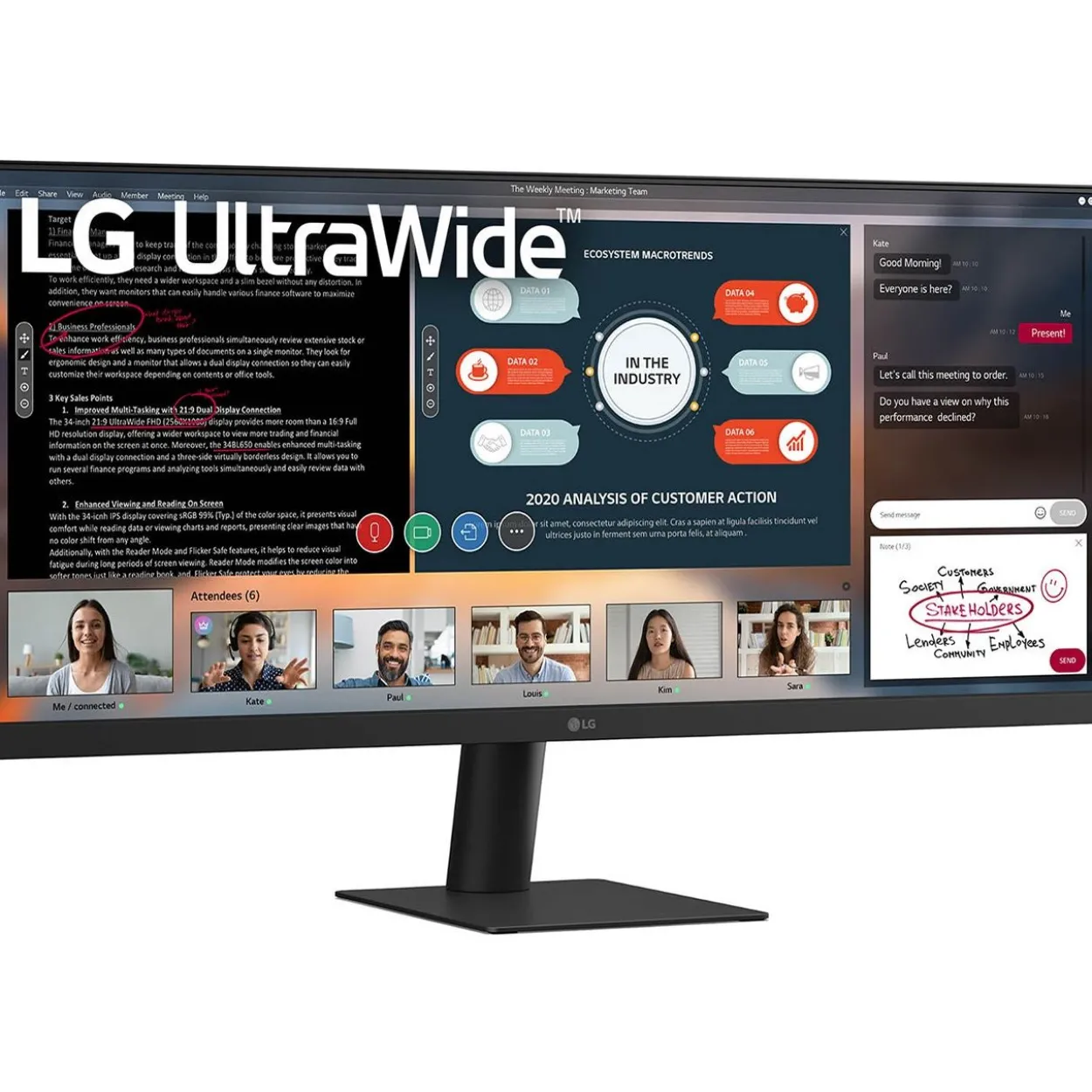 29" (73,66cm) LG Electronics UltraWide 29U511A-B schwarz 2560x1080 1xDisplayPort 1.4 / 1xHDMI 1.4