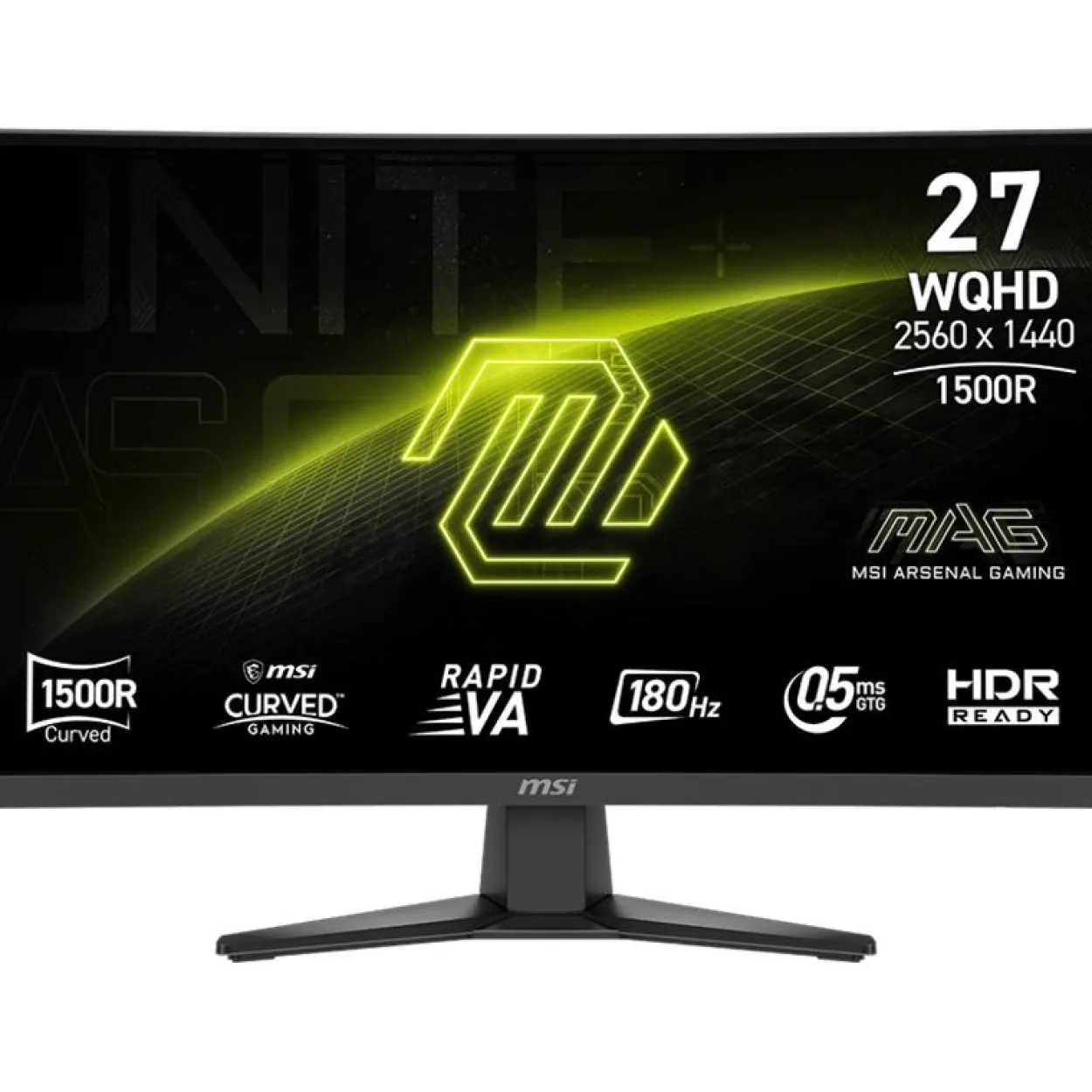 27" (68,58cm) MSI MAG 275CQFDE E18 schwarz 2560x1440 1xDisplayPort 1.4a / 2x HDMI 2.0b