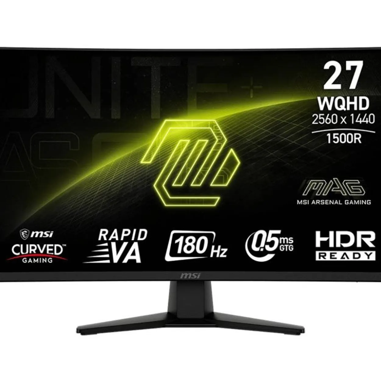27" (68,58cm) MSI MAG 274CQFDE schwarz 2560x1440 1xDisplayPort 1.4a / 2xHDMI 2.0