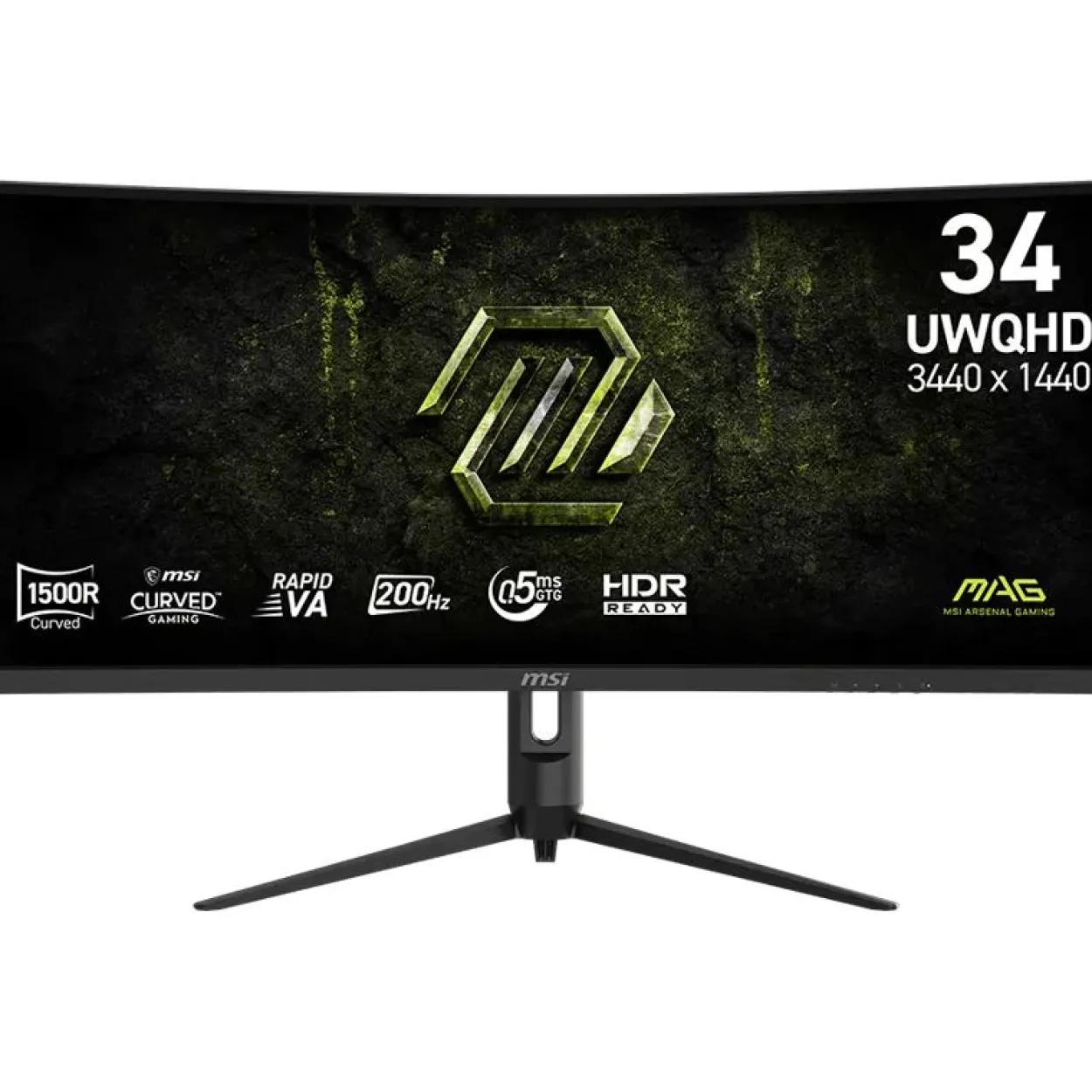 34" (86,36cm) MSI MAG 342CQRFDE E20 schwarz 3440x1440 1xDisplayPort 1.4a / 2x HDMI 2.0b