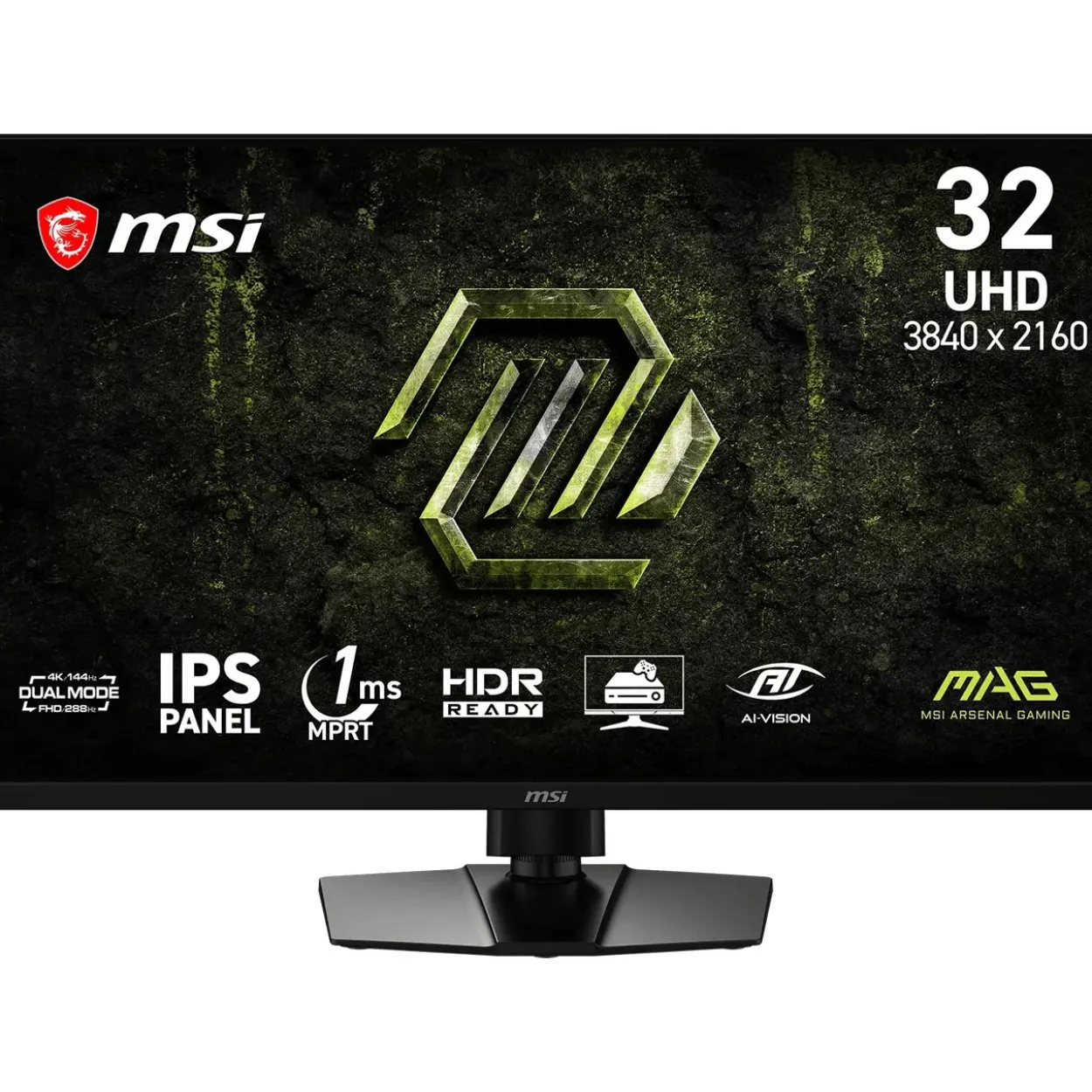 31,5" (80,01cm) MSI MAG 321UPDDE E14 schwarz 3840x2160 1xDisplayPort 1.4a / 2x HDMI 2.1