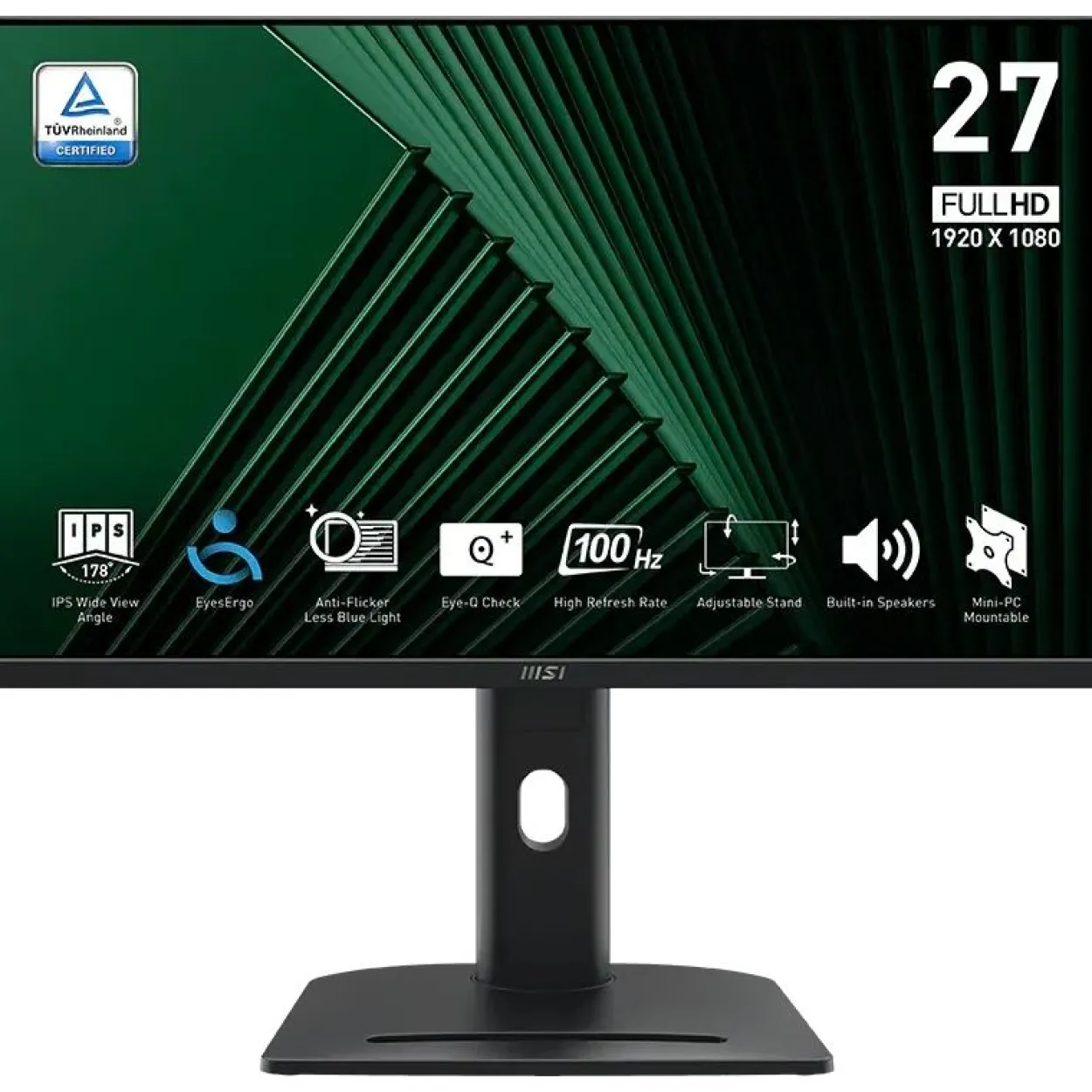 27" (68,58cm) MSI Pro MP275PG schwarz 1920x1080 1x DisplayPort 1.2a / 1xHDMI 1.4b / 1xVGA