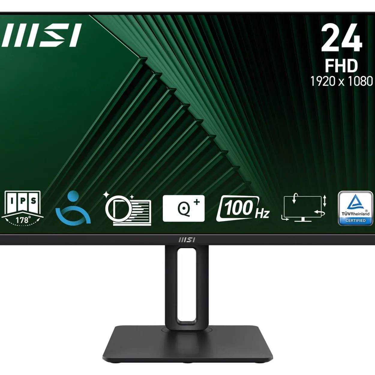 23,8" (60,47cm) MSI Pro MP245PG schwarz 1920x1080 1x DisplayPort 1.2 / 1x HDMI 1.4 / 1xVGA