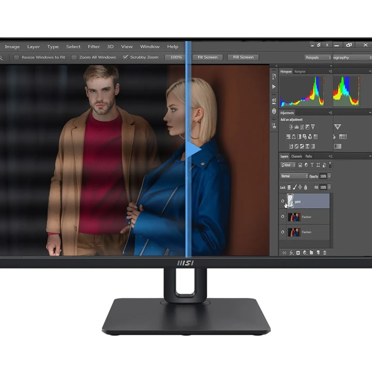 23,8" (60,47cm) MSI Pro MP245PG schwarz 1920x1080 1x DisplayPort 1.2 / 1x HDMI 1.4 / 1xVGA