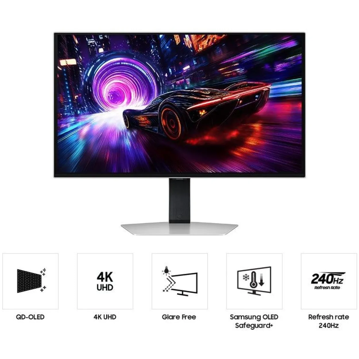 32" (81,28cm) Samsung Odyssey OLED G8 G81SF silber 3840x2160 1xDisplayPort 1.4 / 2x HDMI 2.1