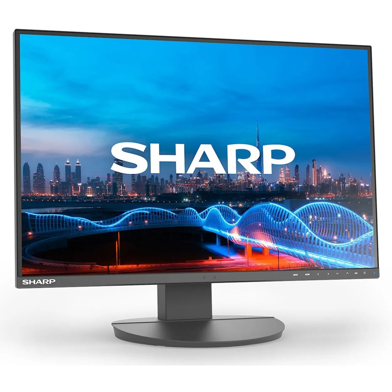 24" (60,96cm) Sharp MultiSync EA241W-BK schwarz 1920x1200 1xDisplayPort / 1xDVI / 1xHDMI / 1xVGA