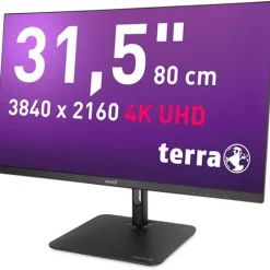 31.5" (80,01cm) Terra 3295W PV schwarz 3840x2160 1x DisplayPort 1.2 / 1xDisplayPort Out