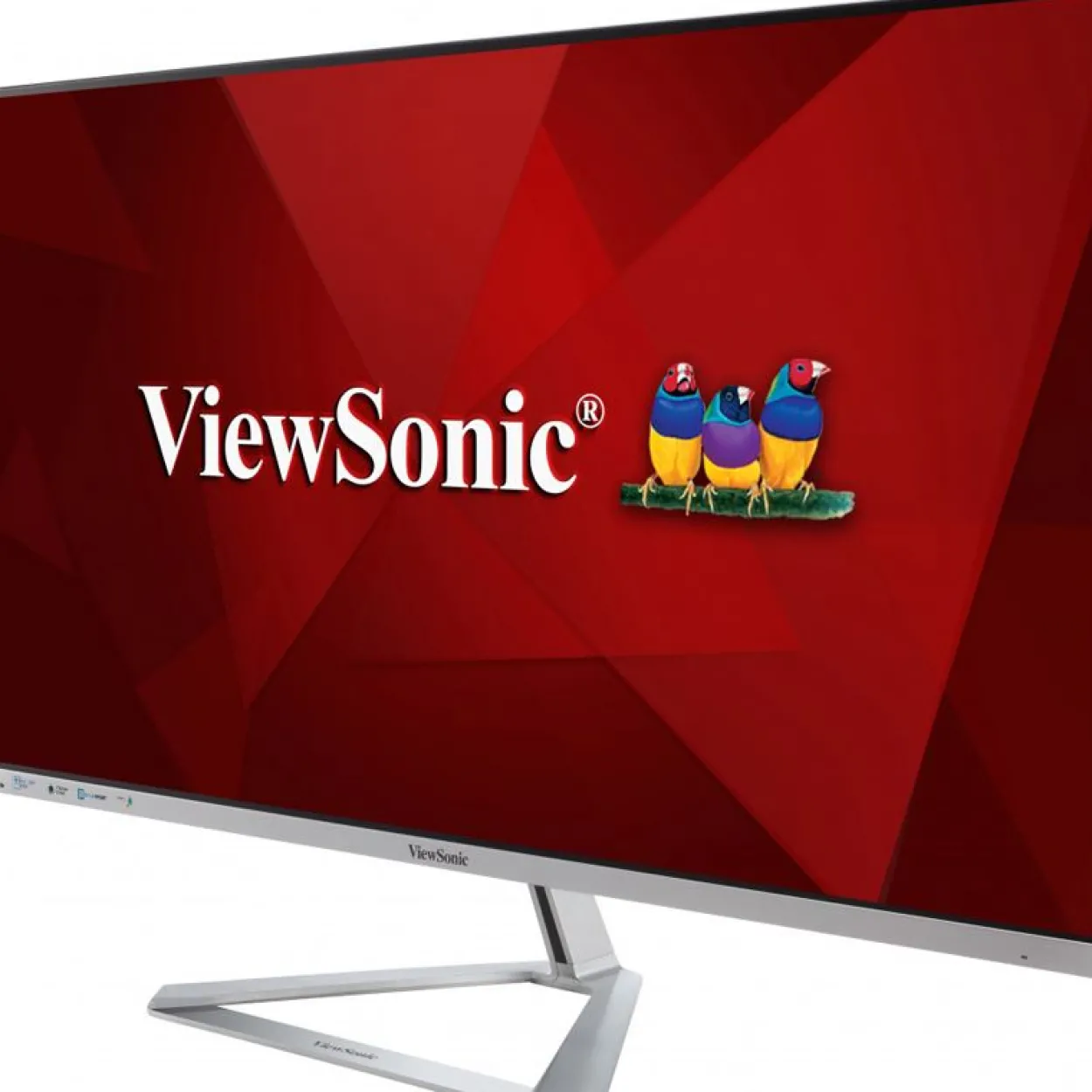 32" (81,28cm) ViewSonic VX3276-MHD-3 silber 1920x1080 1xDisplayPort 1.4 / 1xHDMI 1.4 / 1xVGA