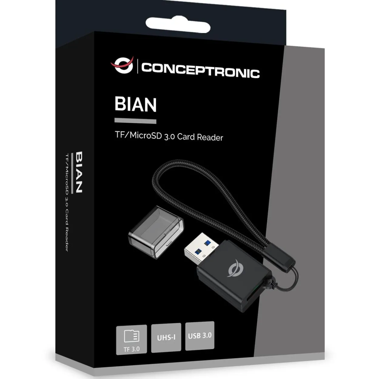 Conceptronic Card Reader USB-A -> Micro SD/TF 3.0 schwarz