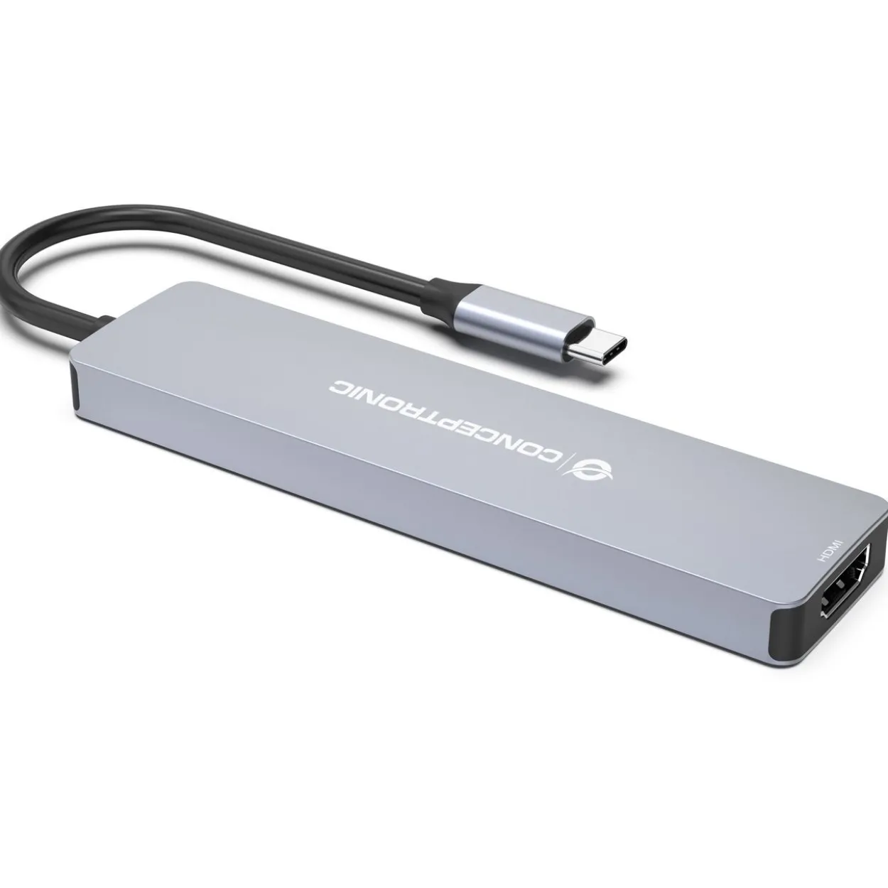 CONCEPTRONIC Dock USB-C->HDMI,USB3.0,100WPD 7-in-1 0.25m