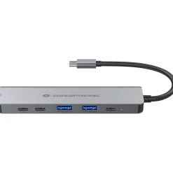 Conceptronic 6-1 Dock USB-C-><noscript><img width=